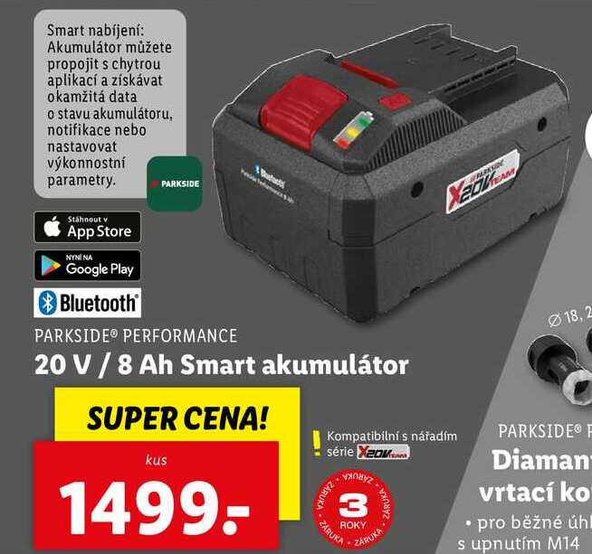 20 V / 8 Ah Smart akumulátor 