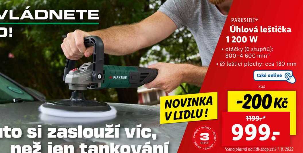 Úhlová leštička 1200 W 