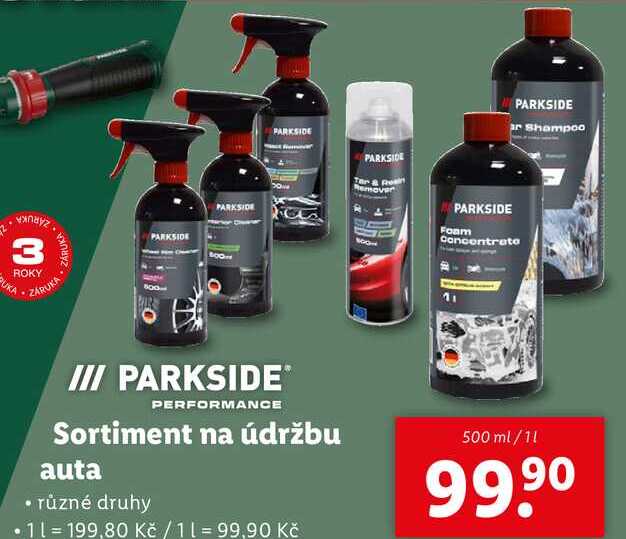 Sortiment na údržbu auta, 500 ml/1 l