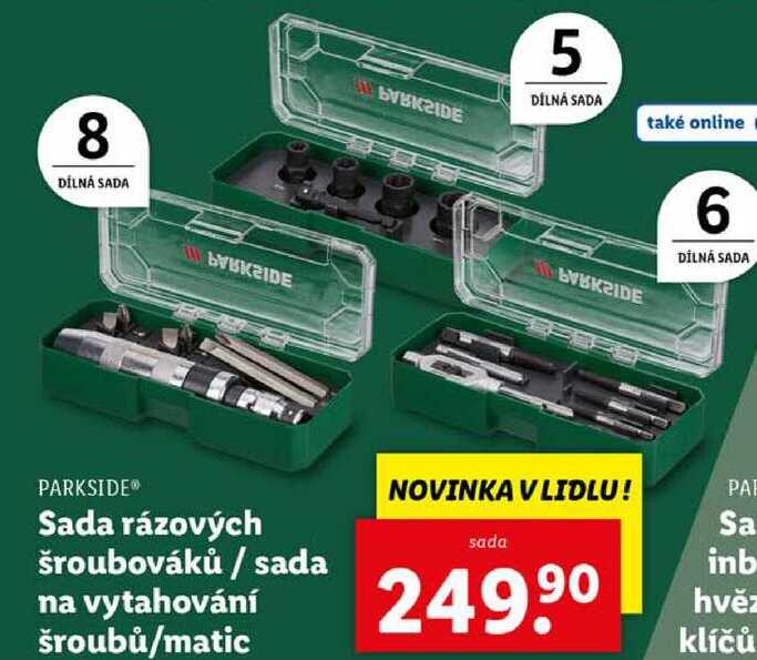 Sada rázových šroubováků/sada na vytahování šroubů/matic 