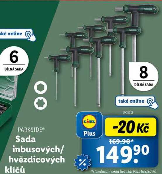 Sada inbusových/hvězdicových klíčů