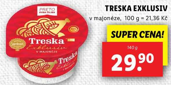TRESKA EXKLUSIV, 140 g