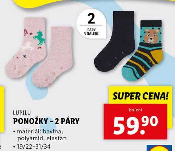 PONOŽKY - 2 PÁRY 