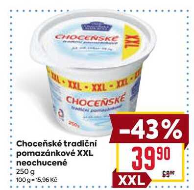 Choceňské tradiční pomazánkové XXL neochucené 250 g