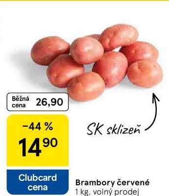 Brambory červené, 1 kg