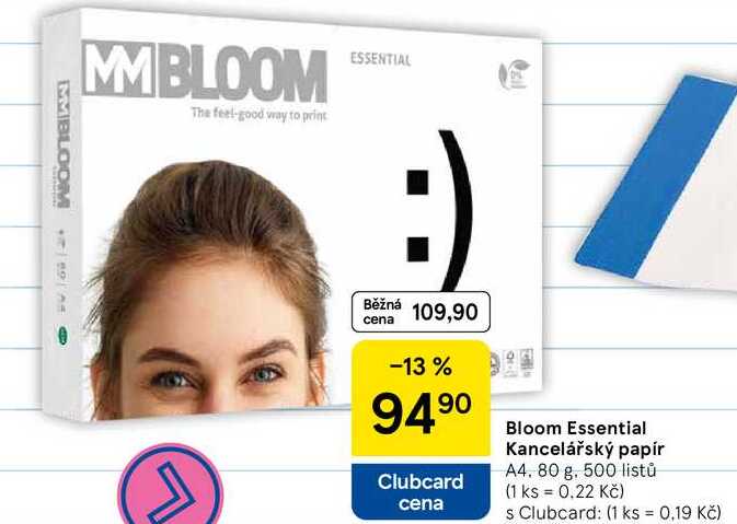 Bloom Essential Kancelářský papír A4, 80 g. 500 listů