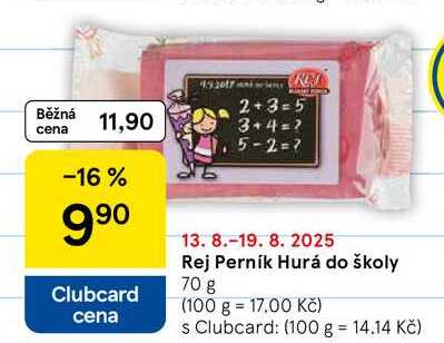 Rej Perník Hurá do školy, 70 g  