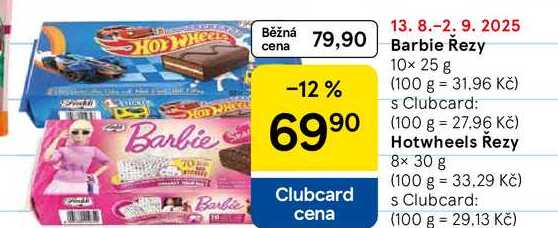 Barbie Rezy, 10x 25 g