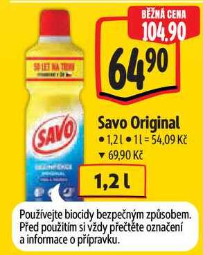 Savo Original, 1,2 l 