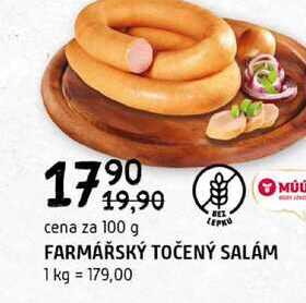 Farmářský točený salám 1kg