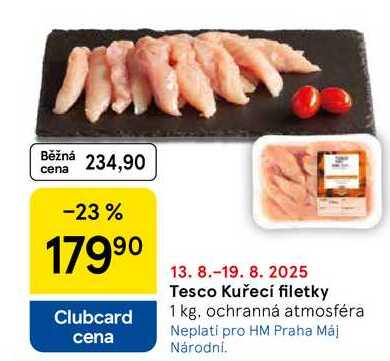 Tesco Kuřecí filetky, 1 kg 