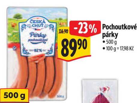 Pochoutkové párky, 500 g 