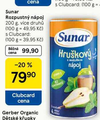 Sunar Rozpustný nápoj, 200 g, více druhů  
