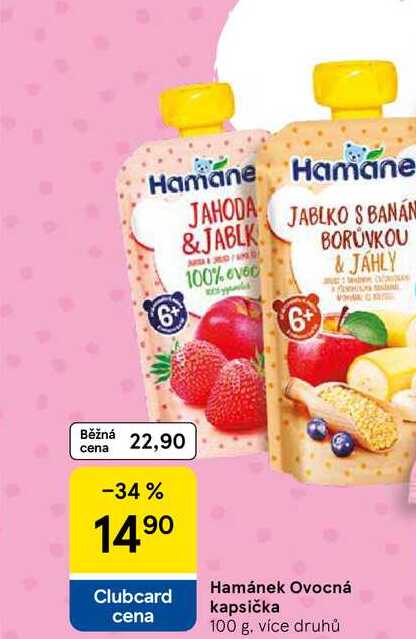 Hamánek Ovocná kapsička, 100 g, více druhů 