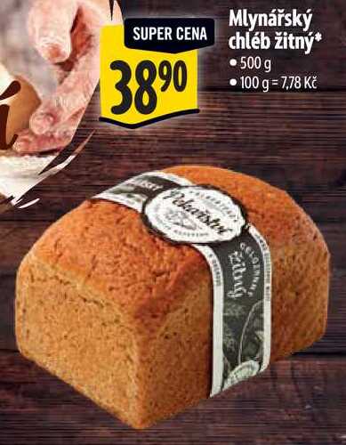Mlynářský chléb žitný, 500 g