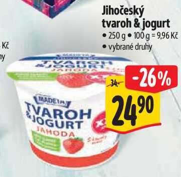 Jihočeský tvaroh & jogurt, 250 g