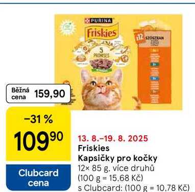 Friskies Kapsičky pro kočky, 12× 85 g