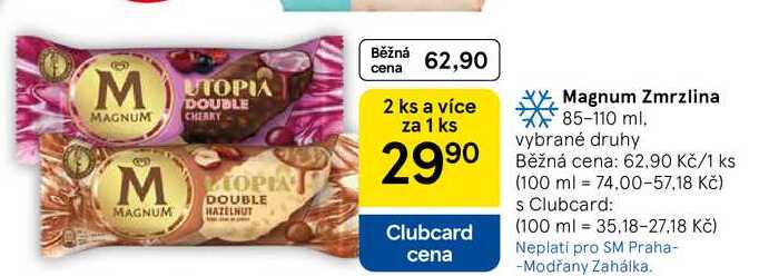 Magnum Zmrzlina, 85-110 ml
