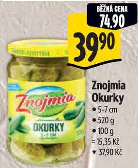 Znojmia Okurky, 520 g