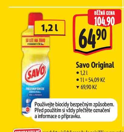  Savo Original  1,21  