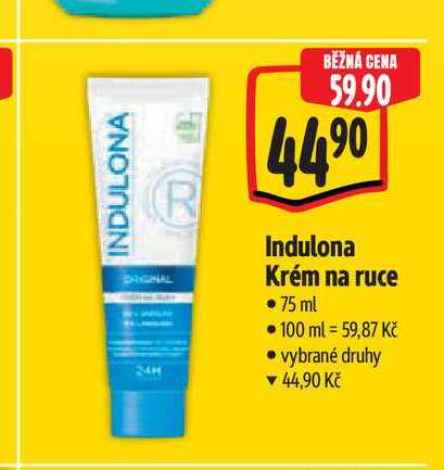 Indulona krém 75ml, vybrané druhy 