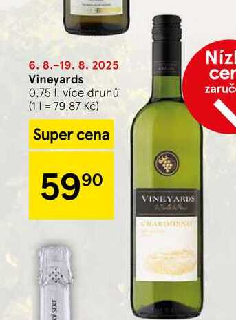 Vineyards, 0.75 l, více druhů 