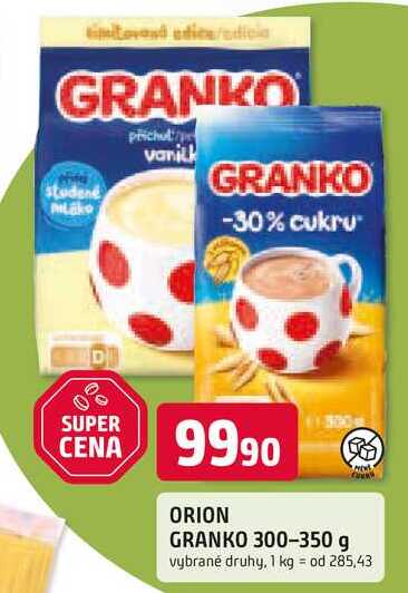 ORION GRANKO Instantní kakaový nápoj 350g