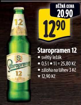 Staropramen 12, 0,5 l 