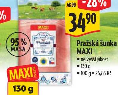   Pražská šunka MAXI  130 g