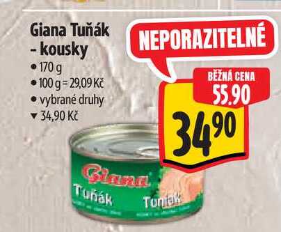 Giana Tuňák - kousky 170g 