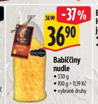  Babiččiny nudle 330 g 