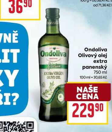 Ondoliva Olivový olej extra panenský 750 ml