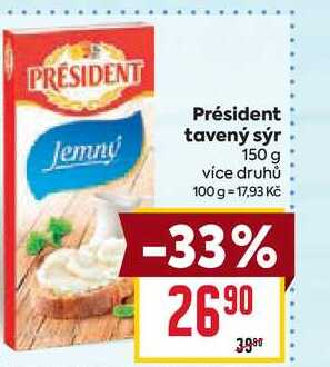 Président tavený sýr 150 g 