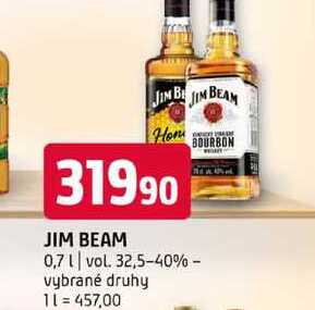 Jim Beam whiskey 700ml
