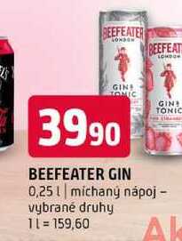 BEEFEATER GIN 0,25l míchaný nápoj vybrané druhy 