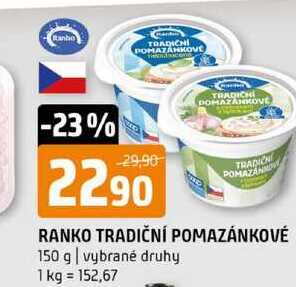 Tradiční pomazánkové 150g, vybrané druhy