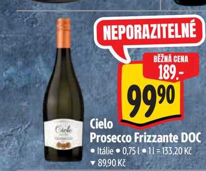  Cielo Prosecco Frizzante DOC 0,75 l