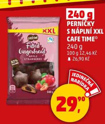 PERNÍČKY S NÁPLNÍ XXL CAFE TIME, 240 g 