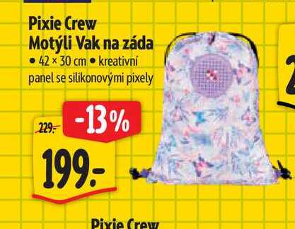 Pixie Crew Motýli Vak na záda  42 x 30 cm 