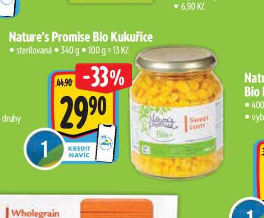   Nature's Promise Bio Kukuřice 340 g