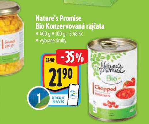   Nature's Promise Bio Konzervovaná rajčata 400 g 