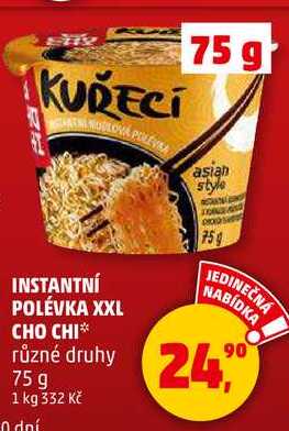 INSTANTNÍ POLÉVKA XXL CHO CHI, 75 g