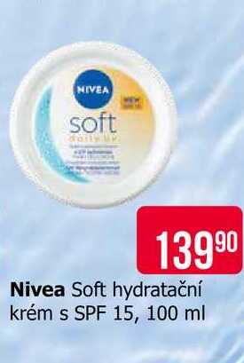 Nivea Soft hydratační krém s SPF 15, 100 ml 