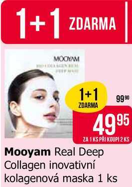 Mooyam Real Deep Collagen inovativní kolagenová maska 1 ks 