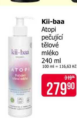 Kii-baa Atopi pečující tělové mléko 240 ml 