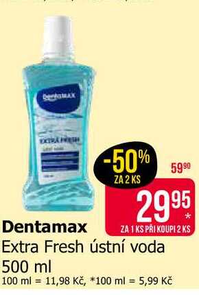 Dentamax Extra Fresh ústní voda 500 ml 