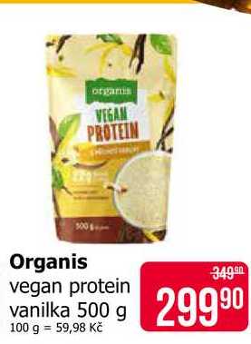 Organis vegan protein vanilka 500 g 