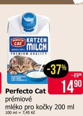 Perfecto Cat mléko pro kočky 200 ml 