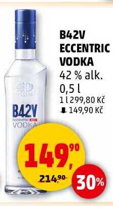 B42V ECCENTRIC VODKA 42% alk., 0,5 l