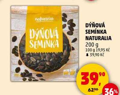 DÝŇOVÁ SEMÍNKA NATURALIA, 200 g  